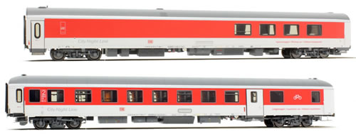LS Models 49018 - 2pc Passenger Coach Set “City Night Line” w/ Bauart BDcm & Wrm